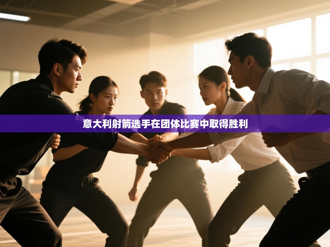 意大利射箭选手在团体比赛中取得胜利  第2张