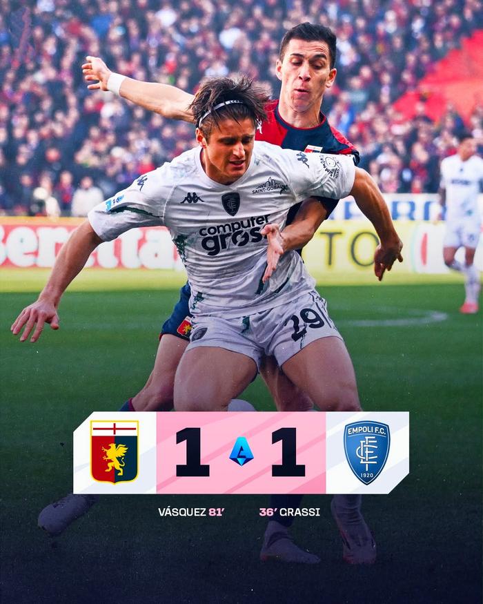 -热那亚主场击败对手，稳固中游位置不动摇的简单介绍